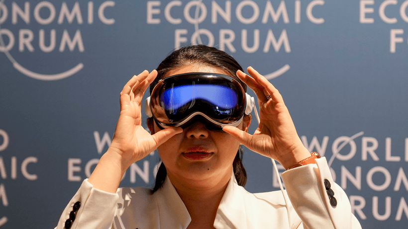 World Economic Forum Davos 2025 virtuella glasögon vr