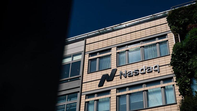 2026-08-19 genrebild genre skylt fasad Nasdaq stockholmsbörsen börsen börs
