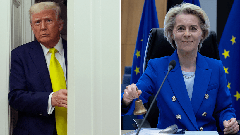 Donald Trump och Ursula von der Leyen