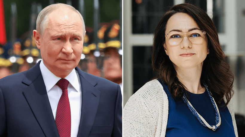 På bild: Vladimir Putin och Maria Perrotta Berlin.