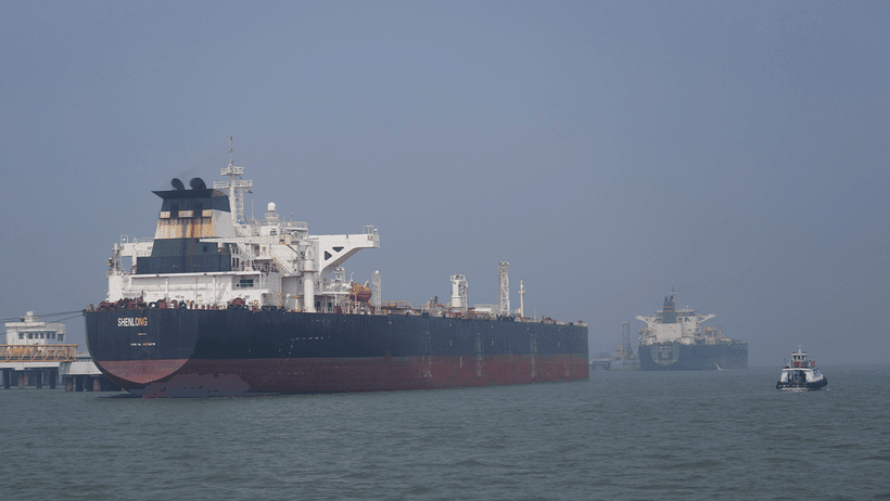 Tankarfartyg råolja hormuzsundet