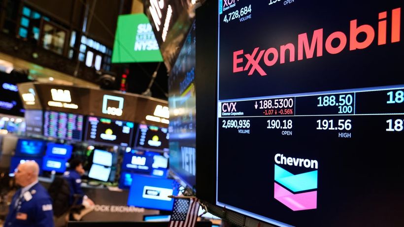 New York börsen Exxon Chevron Iran
