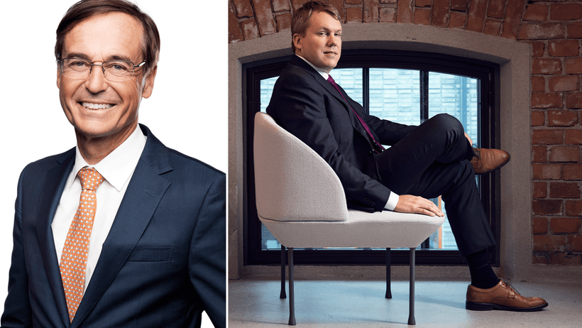 Stefan Widing och Johan Molin, Sandvik. Vd och styrelseordförande. 