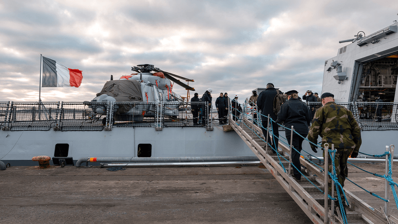 20260202 Den franska fregatten Amiral Ronarc’h besöker Göteborgs hamn.