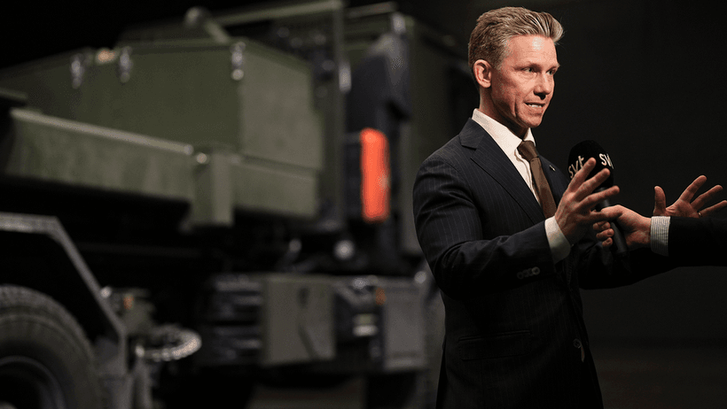 Sveriges försvarsminister Pål Jonsson