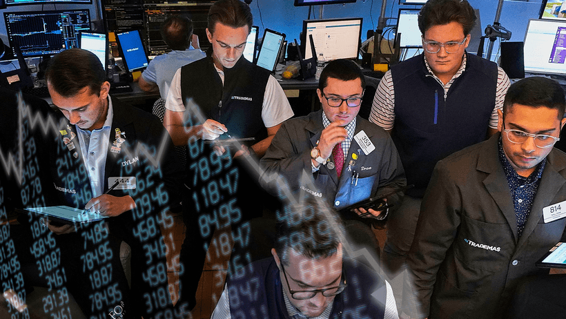 Kredtifrossa börsras nasdaq wall street trading