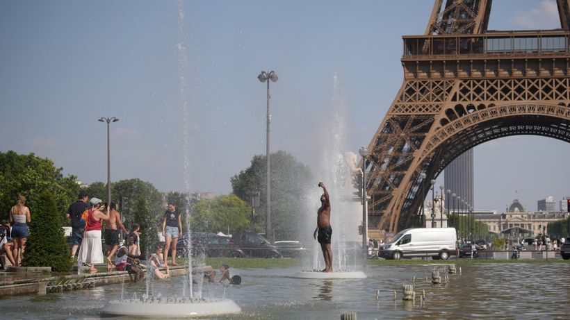 Paris värmebölja värme hetta somamr varmt 