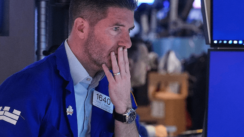 Wall Street mäklare. 