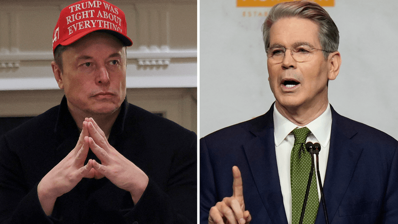 Elon Musk och Scott Bessent