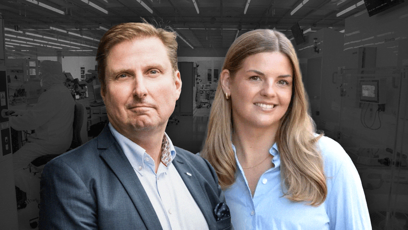 SEB:s Johan Hagbarth och Avanzas Felicia Schön