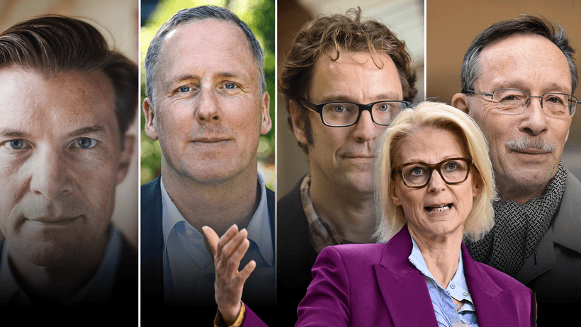 Elisabeth Svantesson, Johan Norberg, Andreas Bergh, Lars Calmfors