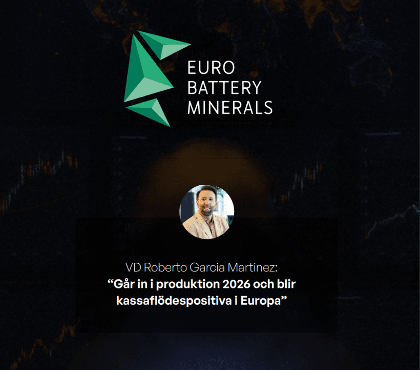 VD-intervju med Roberto Garcia Martinez på Eurobattery Minerals