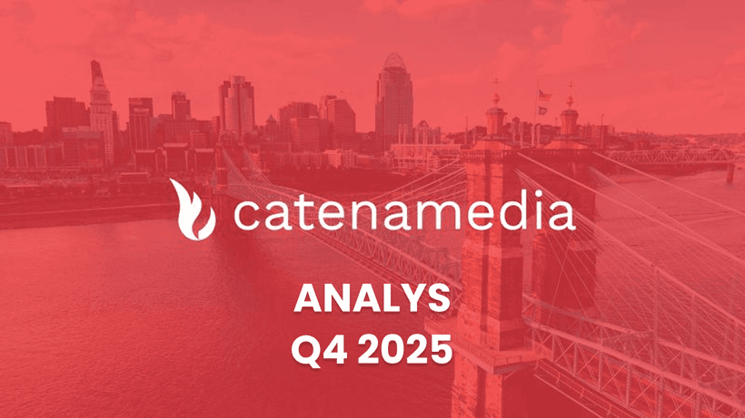 Catena Media Q4 2025: Ett tydligt trendbrott