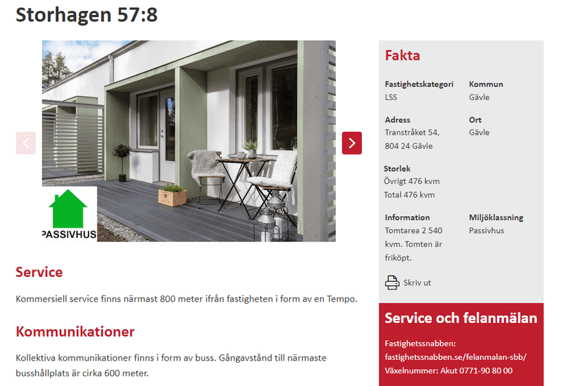 SBB säljer i Gävle