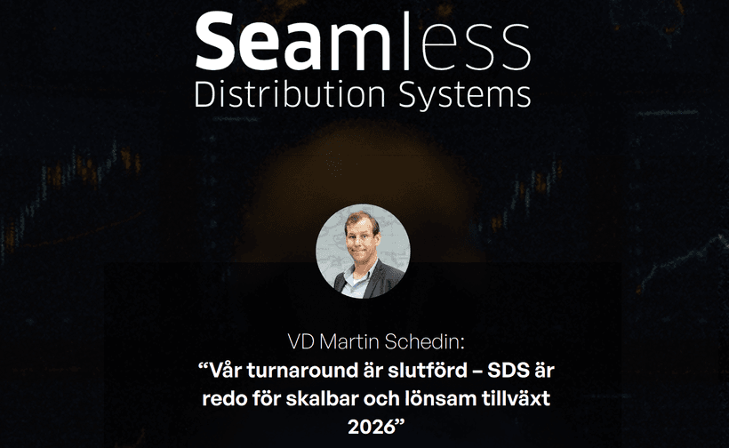 VD-intervju med Martin Schedin på Seamless Distribution Systems