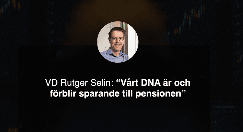 VD-intervju med Rutger Selin
