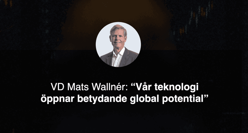 VD-intervju med Mats Wallnér på Polymer Factory