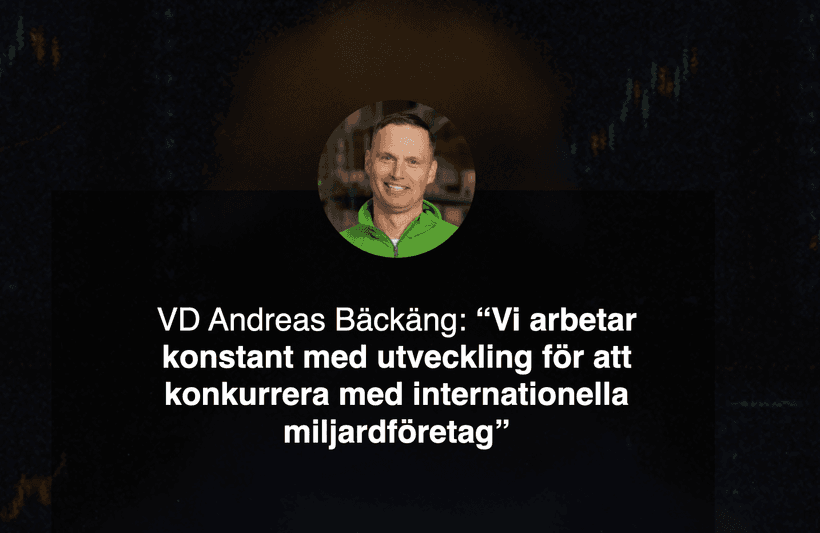 VD-intervju med Andreas Bäckäng på Enrad