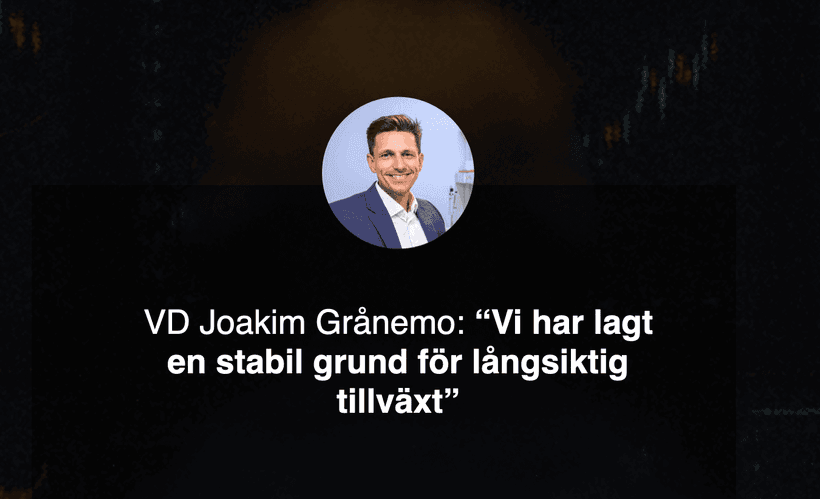 VD-intervju med Joakim Grånemo på Level Bio