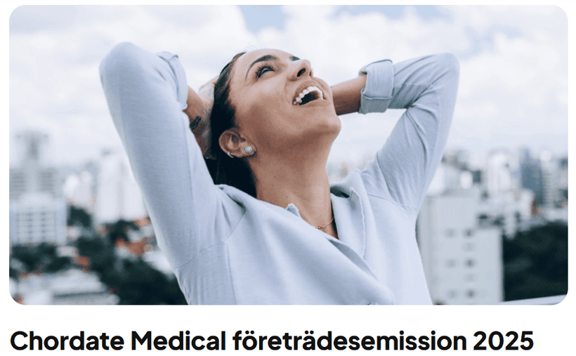 Chordate Medical - Företrädesemission