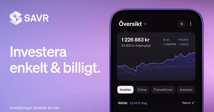 SAVR konto