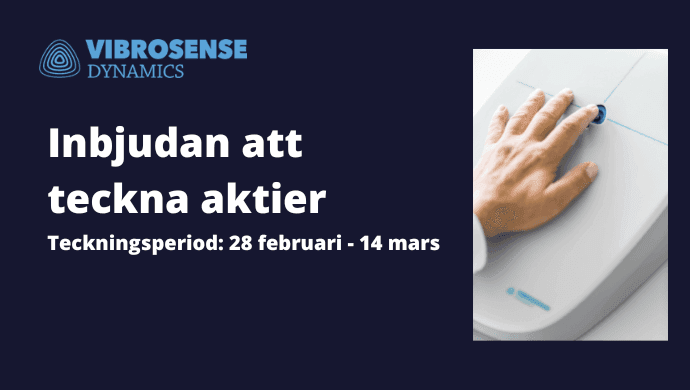 VibroSense Dynamics företrädesemission