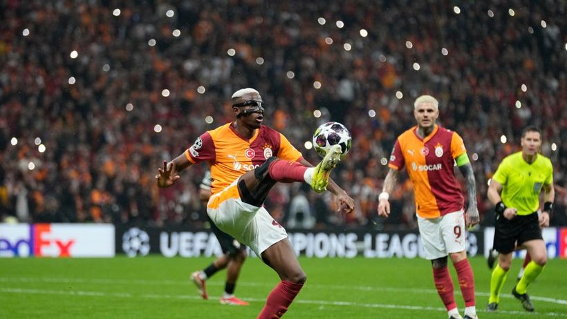 Galatasarays Victor Osimhen under tisdagskvällens möte med Juventus.