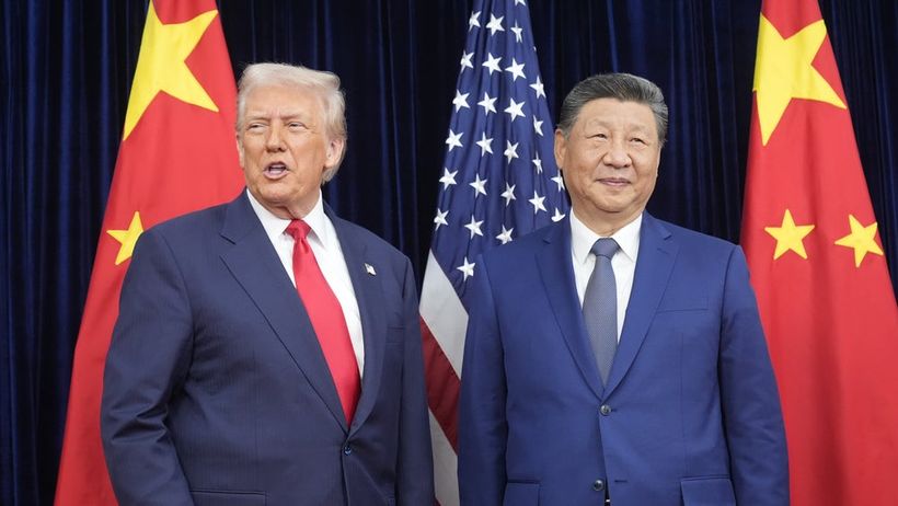 USA:s president Donald Trump och Kinas Xi Jinping under ett möte i Sydkorea i oktober 2025.