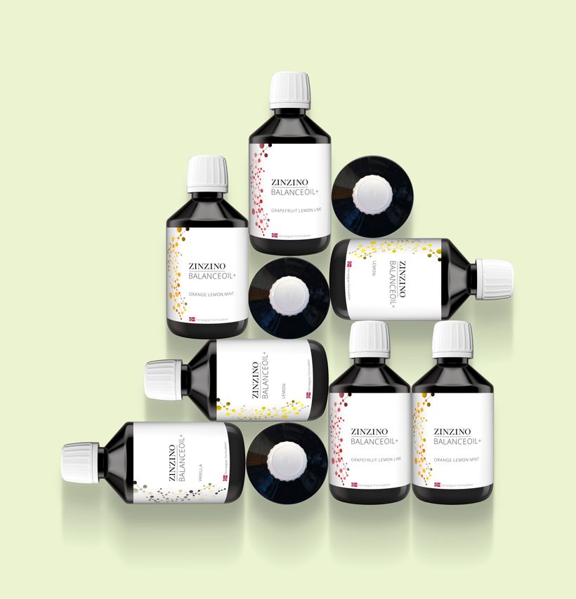 En av Zinzinos mest populära produkter: BalanceOil+.