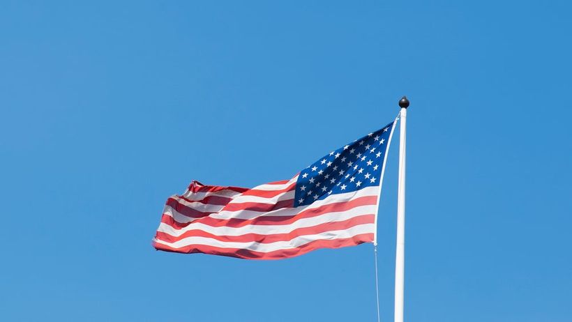 Amerikanska flaggan.