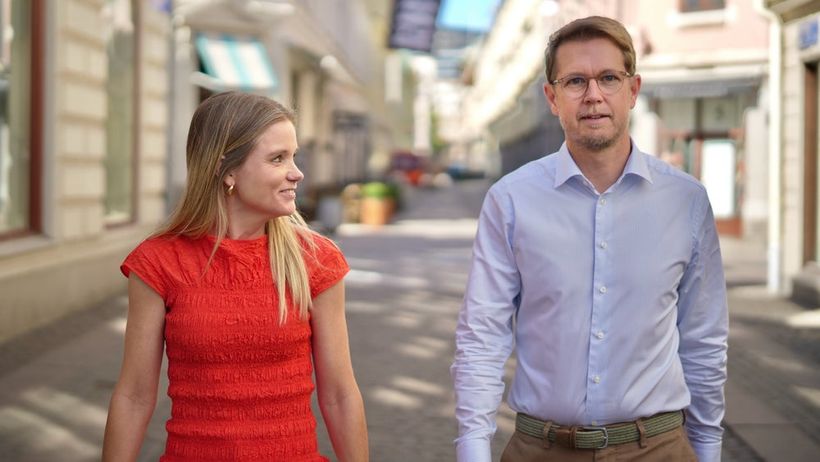 Nina Bergman och Per Skånberg från Tången Industrikapital i Göteborg