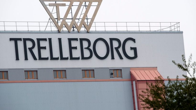 TRELLEBORG 2017-10-16 Trelleborg AB, polymerlösningar som dämpar och tätar, ex gummi. Anläggningen i Trelleborg. Foto: Johan Nilsson / TT / Kod 50090