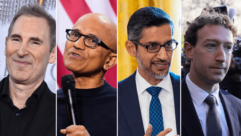Techjättar Amazon Alphabet Microsoft Meta Vdar vd ceo Wall Street