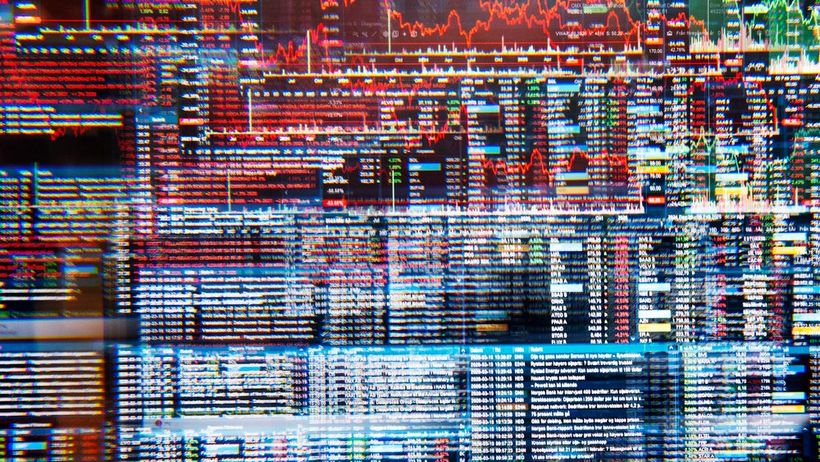 Börsen galen volatil ordrar grön röd börs Stockholmsbörsen siffror infront