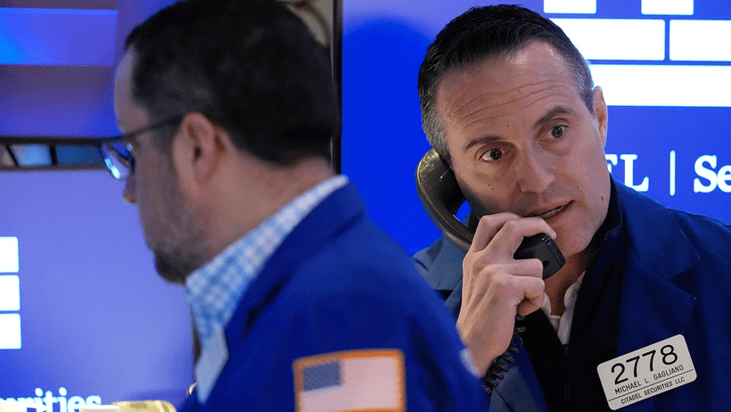 Börsmäklare på Wall Street.