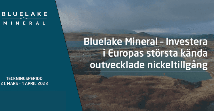 Företrädesemission Bluelake Mineral