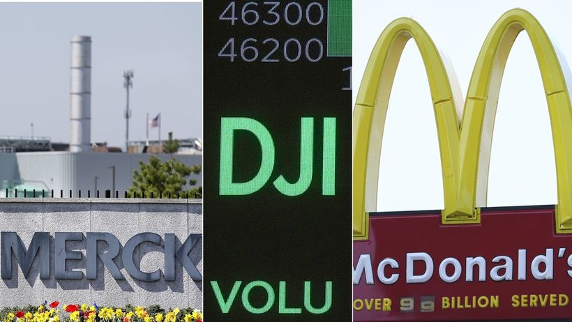 McDonalds Merck Dow jones