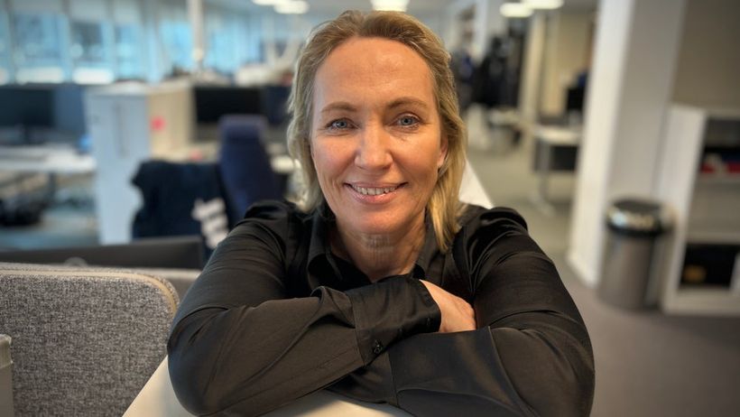Lina Hedenström, vd NTM-koncernen fotad på NT:s redaktion