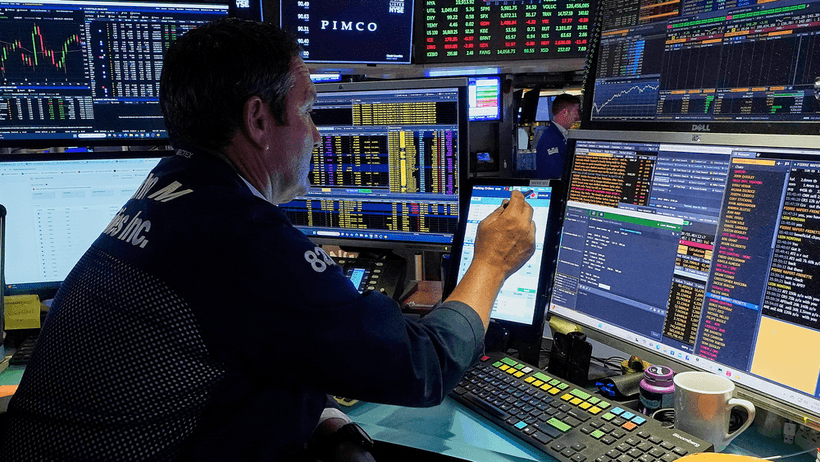 Börsmäklare Wall Street. 