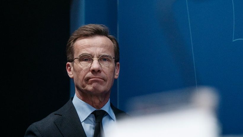 2024-04-10 Stockholm Pressträff rosenbad regeringen Tullar tullavgifter Ulf Kristersson
Sveriges statsminister