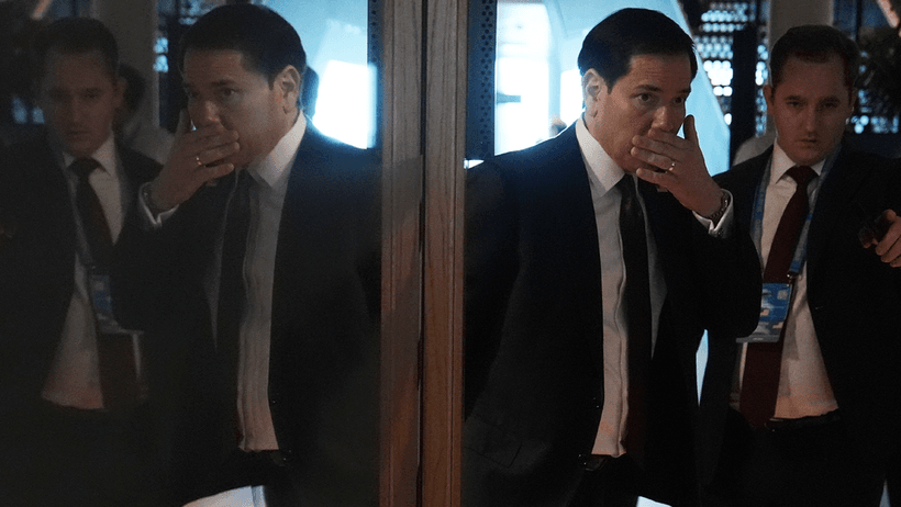 USA:s utrikesminister Marko Rubio under Nato-mötet i Helsingborg. 