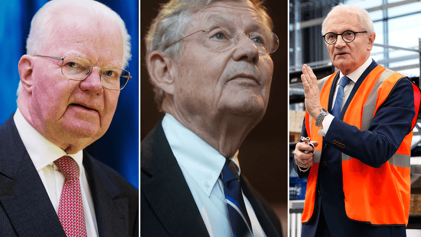 Fredrik Lundberg, Jacob Wallenberg och Gerteric Lindquist. 
