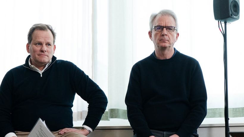 2026-01-30 pressträff Intellego Stockholm Intellegos tillförordnade vd Jacob Laurin och Greg Batcheller, styrelseordförande i Intellego