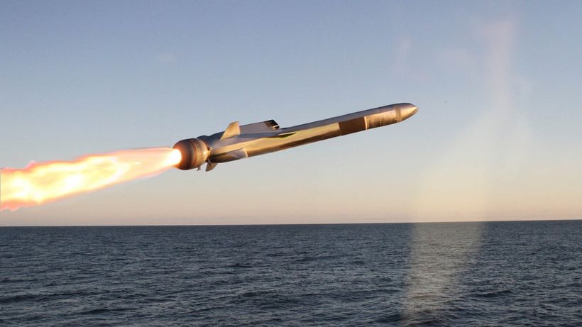  En NSM-missil som tillverkas av norska försvarsbolaget Kongsberg
