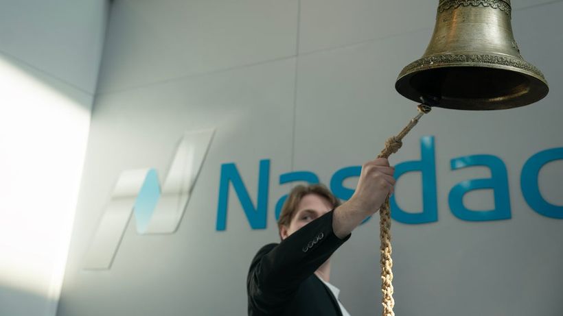 2025-04-11 Stockholm Frihamnen Nasdaq genre genrebilder börsklockan börsklocka