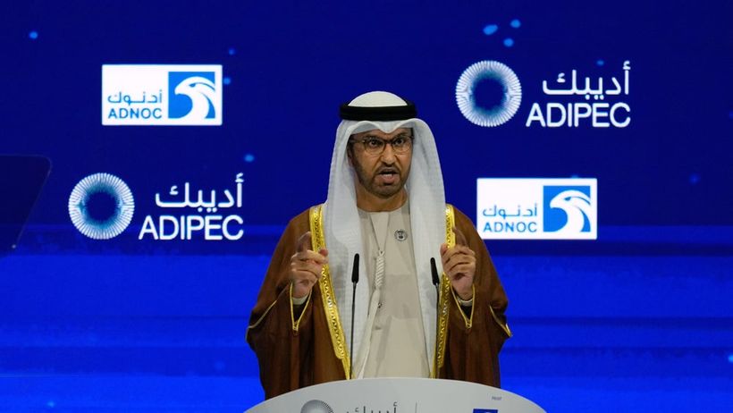 Sultan Al-Jaber. Förenade Arabemiratens industri- och avancerad teknikminister samt vd för Adnoc. Foto: TT Nyhetsbyrån