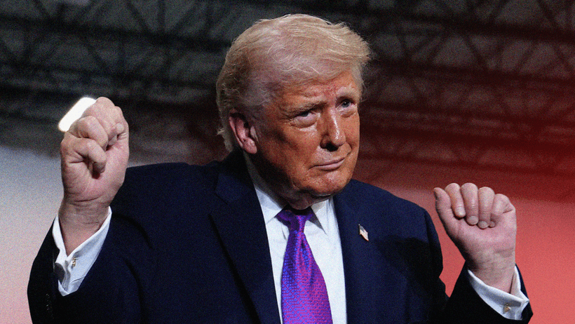 Donald Trump glad dansar firar