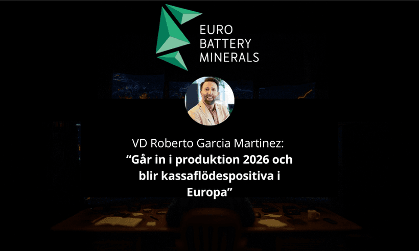 VD-intervju med Roberto Garcia Martinez på Eurobattery Minerals