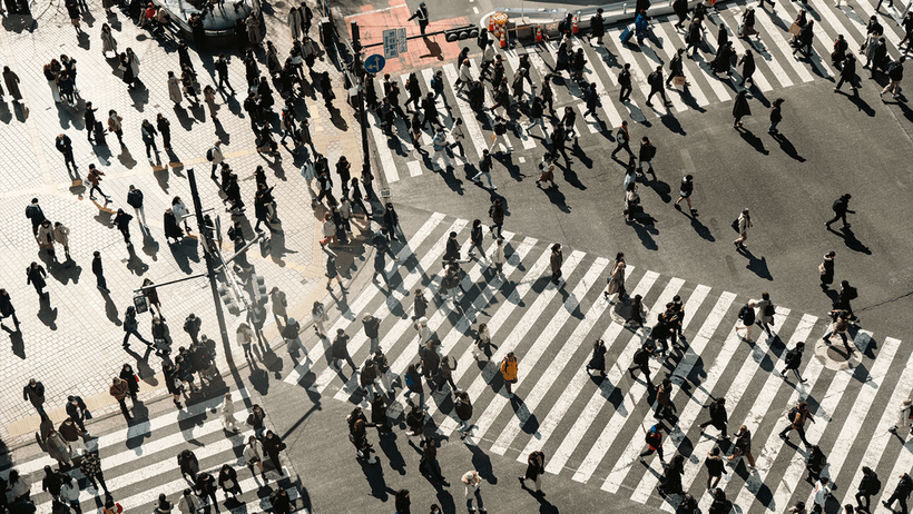 Japan Tokyo övergångsställe