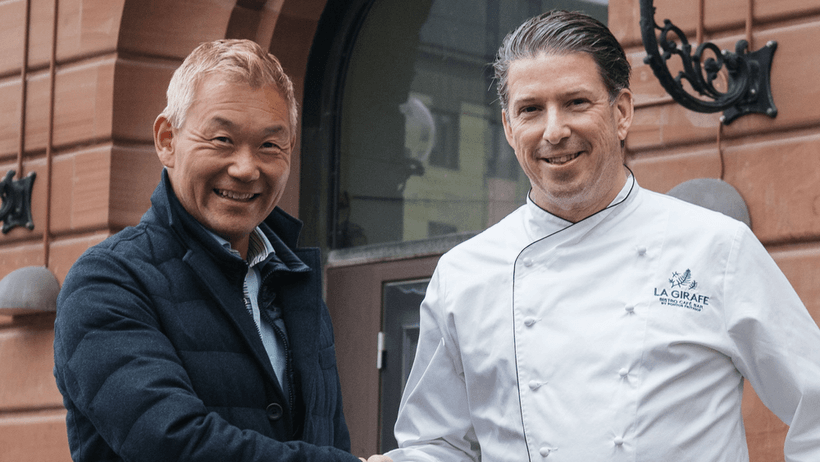 Nordrests vd Thomas Dahlstedt och stjärnkrögaren Pontus Frithiof, som har ett nära samarbete.